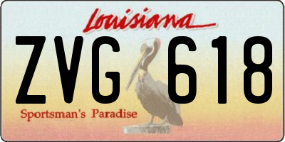 LA license plate ZVG618