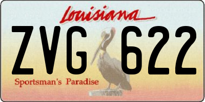 LA license plate ZVG622