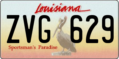 LA license plate ZVG629