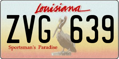 LA license plate ZVG639