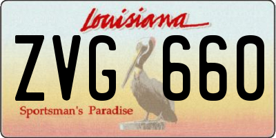 LA license plate ZVG660