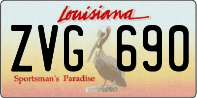 LA license plate ZVG690