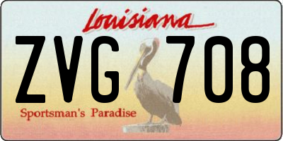 LA license plate ZVG708