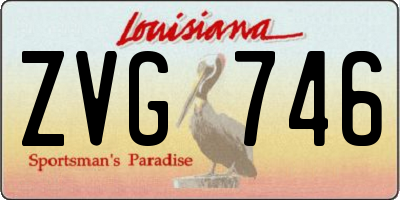 LA license plate ZVG746