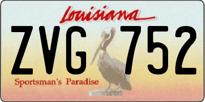 LA license plate ZVG752