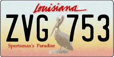 LA license plate ZVG753