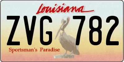 LA license plate ZVG782