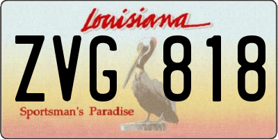 LA license plate ZVG818