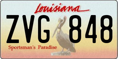 LA license plate ZVG848