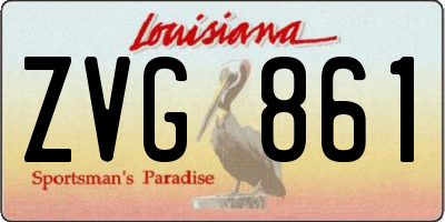 LA license plate ZVG861