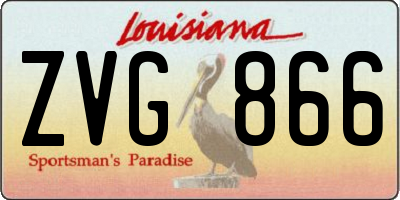 LA license plate ZVG866