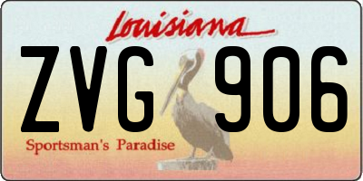 LA license plate ZVG906