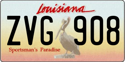 LA license plate ZVG908