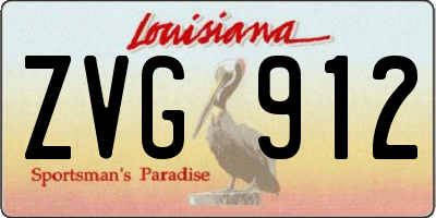 LA license plate ZVG912