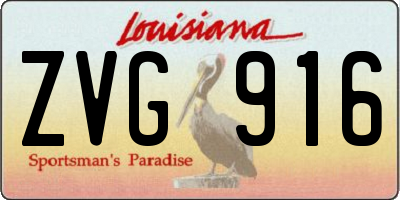 LA license plate ZVG916