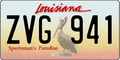 LA license plate ZVG941