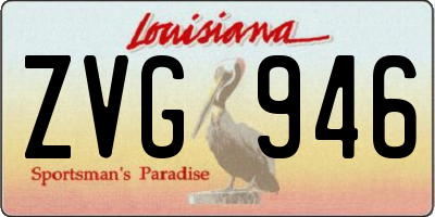 LA license plate ZVG946