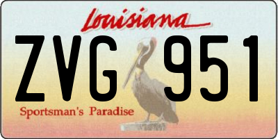 LA license plate ZVG951