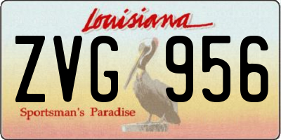 LA license plate ZVG956