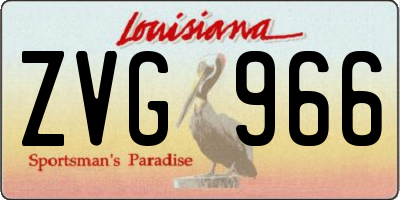 LA license plate ZVG966