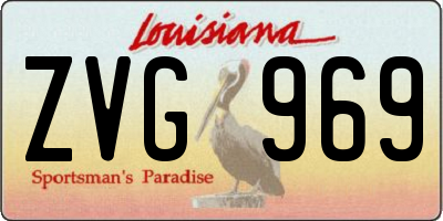 LA license plate ZVG969