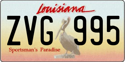 LA license plate ZVG995