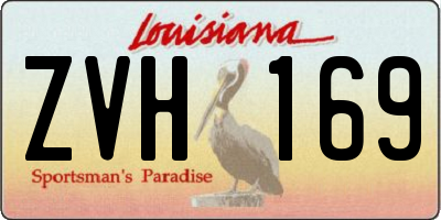 LA license plate ZVH169