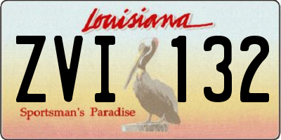 LA license plate ZVI132