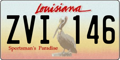 LA license plate ZVI146