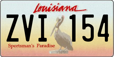 LA license plate ZVI154