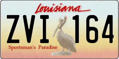 LA license plate ZVI164