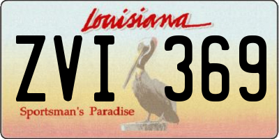 LA license plate ZVI369