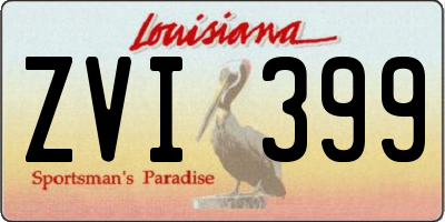 LA license plate ZVI399