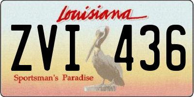 LA license plate ZVI436