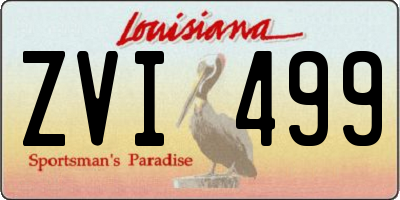 LA license plate ZVI499