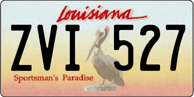 LA license plate ZVI527