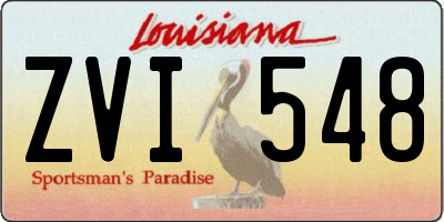 LA license plate ZVI548