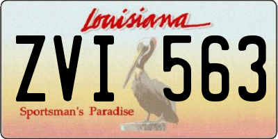 LA license plate ZVI563
