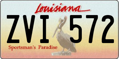 LA license plate ZVI572