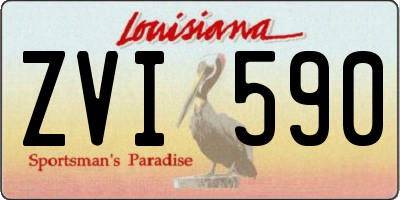 LA license plate ZVI590