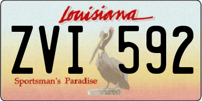 LA license plate ZVI592