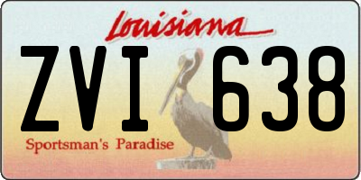LA license plate ZVI638