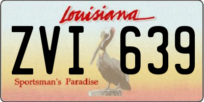 LA license plate ZVI639