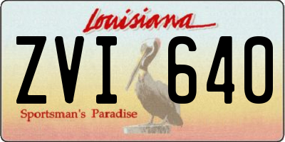 LA license plate ZVI640