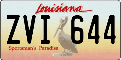 LA license plate ZVI644