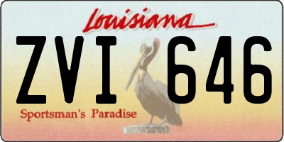 LA license plate ZVI646