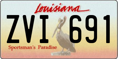 LA license plate ZVI691