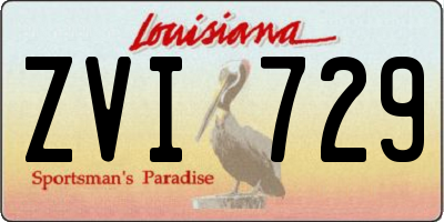 LA license plate ZVI729