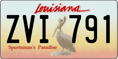 LA license plate ZVI791