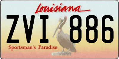 LA license plate ZVI886